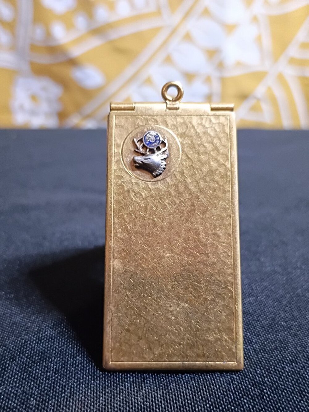 antique B.P.O.E stamp case watch fob